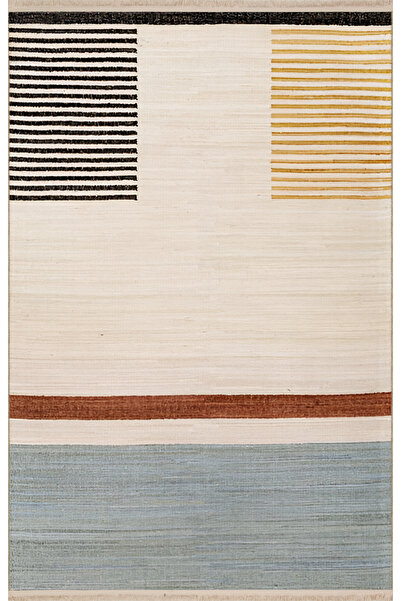 Rugs Modern Halı Multicolored Corner Shape Patterned Creative Modern Decorati...