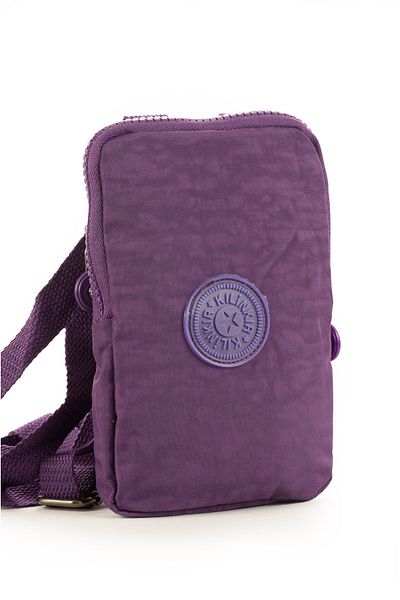 İMAKS Krinkıl/Klinkır Imported Waterproof Shoulder Strap Diagonal Mini Mobile Phone Carrying Bag Wallet Purple
