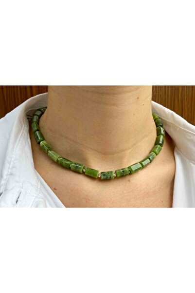 NehirTaş قلادة من حجر اليشم الطبيعي المعتمد