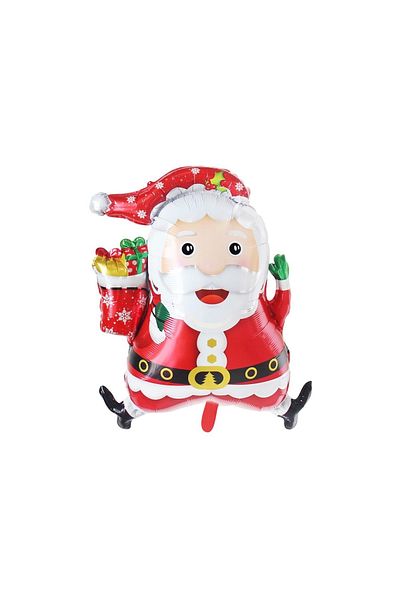 parti hediye sepeti Markt CHRISTMAS SMILING FATHER CHRISTMAS FOIL BALLON 1 Piece