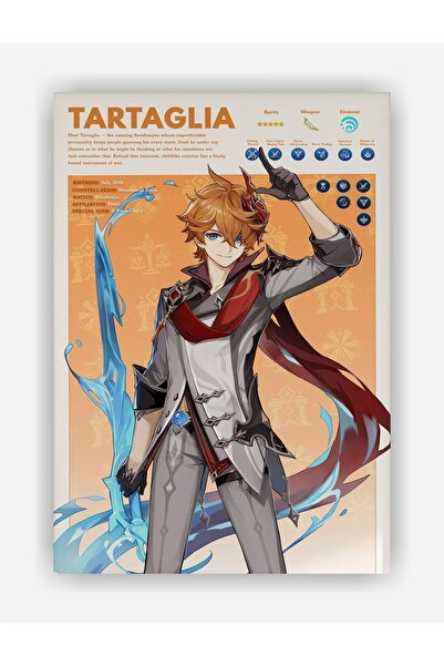 fırsatlar diyarı Genshin Impact Childe (Tartaglia) Gaming Anime Duvar Posteri...