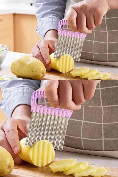 incirop Patates Kesici Ve Cips Bıçağı Şekillendirici Patates Dilimleyici