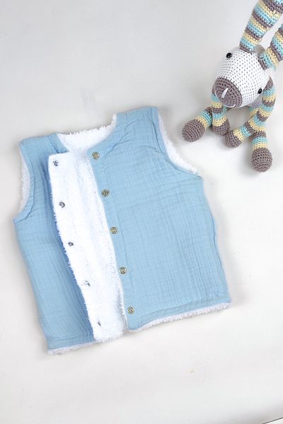 la mure baby 4 طبقات من الموسلين وWellsoft سترة للأطفال الرضع