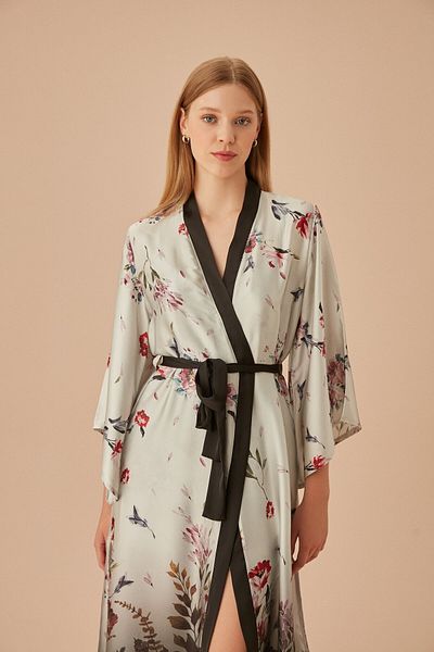 SUWEN Delicate Long Dressing Gown