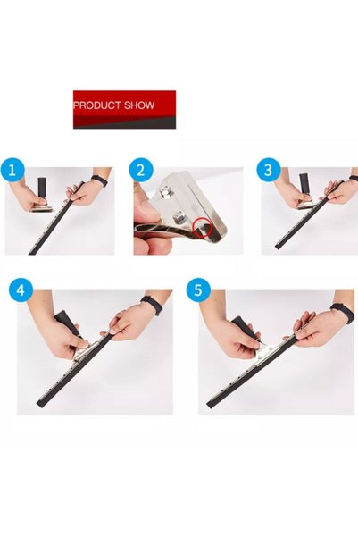 AYLA STAND Metal Cam Çekpas Çek Çek 35 Cm+mikrofiber Peluş+teleskobik Uzatmalı Sap 3 Mt Cam Temizlik Seti