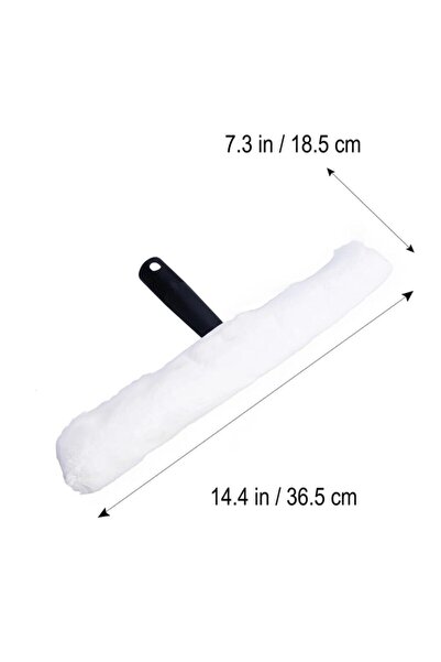 AYLA STAND Metal Cam Çekpas Çek Çek 35 Cm+mikrofiber Peluş+teleskobik Uzatmalı Sap 3 Mt Cam Temizlik Seti