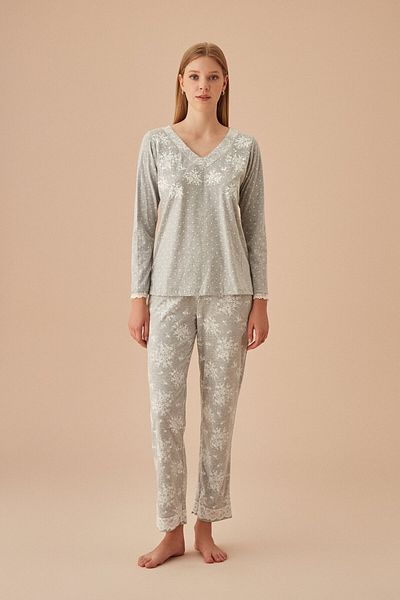 SUWEN Griss Pajama Set