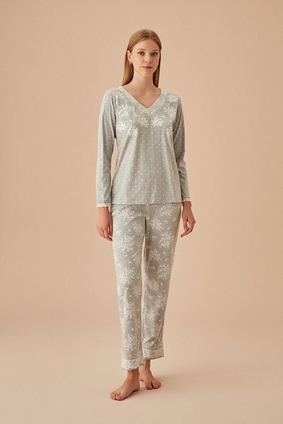 SUWEN Griss Pajama Set