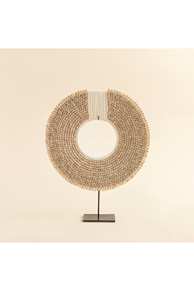Chakra Shell Dekoratif Obje 45 Cm Natural