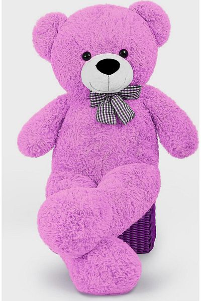 Sole 90 Cm Plush Bear with Bow Tie - 100% Domestic Plush Bow Tie Teddy Bear