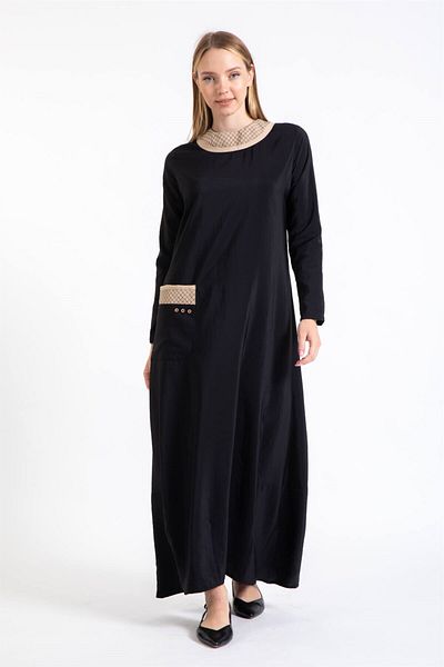 Esswaap Parachute Fabric Dress Black