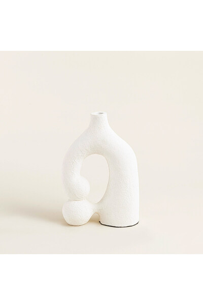 Chakra Sampe Vazo 33 Cm Beyaz