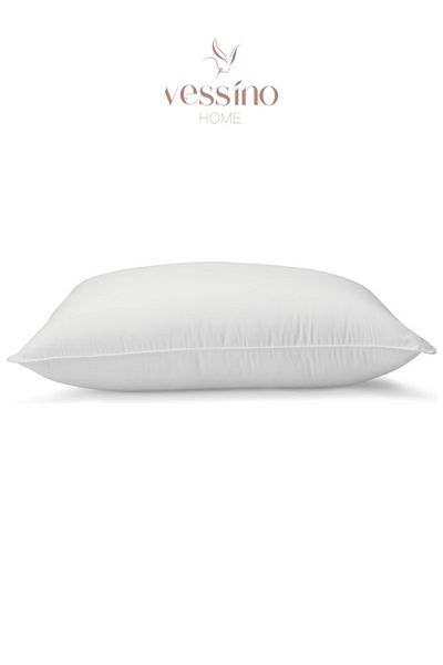 VESSİNOHOME Safir Series 4-Piece Silicone Filled Pillow 50x70 Cm 800 gr Microfiber Fabric Antiallergic Anti-Sweat