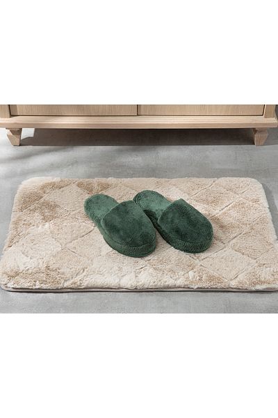 English Home Dark Green Softy Triga Hooded Cotton Bathroom Slippers