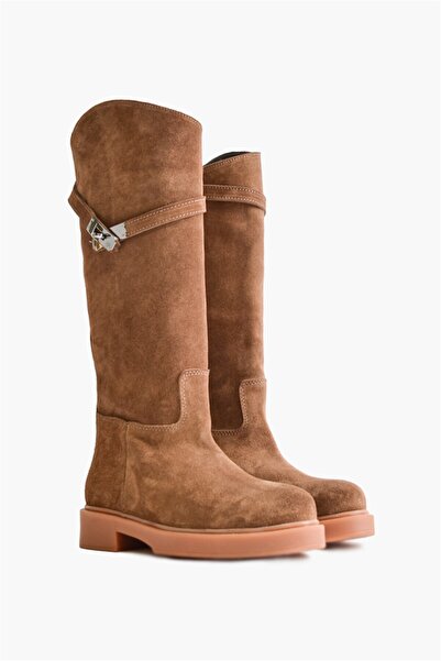 Shoes & More Saula - Taba Süet - Çizme