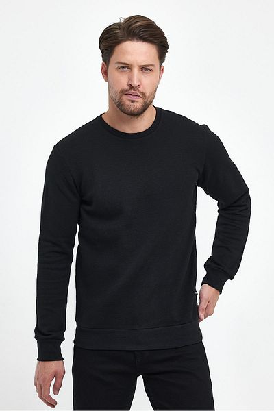FİHA Hanorac pentru bărbați Shladon Crew Neck - negru