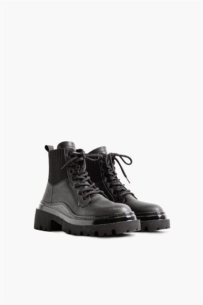 Shoes & More Cymba - Siyah Deri - Spor