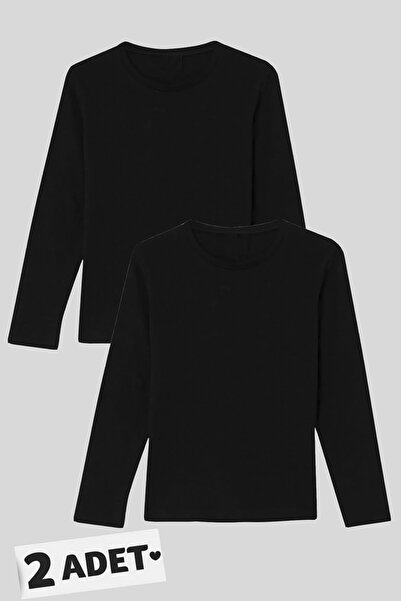 han elegant Унисекс суитшърт с дълъг ръкав и кръгло деколте, ликра