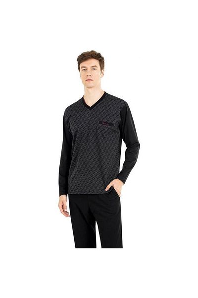 Pierre Cardin PİERRE CARDİN 6023 MEN'S JACQUARD PAJAMAS SET