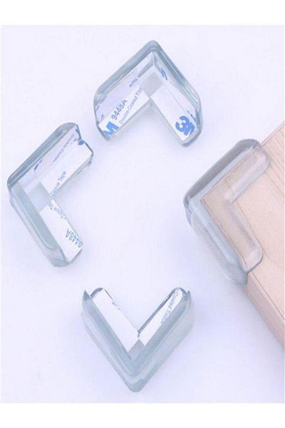 mrtbilisim Silicone Corner Protector 8 Pieces Child Safety Glass and Shelf Corner Protector Baby Safety 8 Pieces