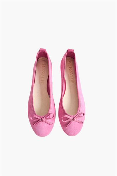 Shoes & More ZEYY - Fuşya Suet - Babet