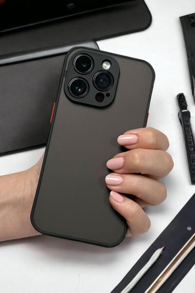 mooodcase Iphone 15 Pro Max Uyumlu Kamera Korumalı Buzlu Şeffaf Lüx Telefon Kılıfı Mchzr