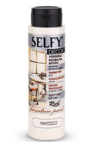 Rich Selfy Decor Vernikli Mobilya Boyası 500ml Kardelen N09471