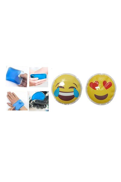 Sia Emoji̇ ShapedPVC9cm Pocket Stove and Hand Warmer - 2 Wet Water Bags