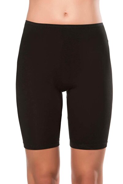 Kompedan Colanți de damă din Lycra, jerseu simplu, peste genunchi, negri |   ...