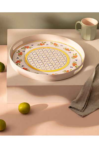 Madame Coco Florus Round Tray Set