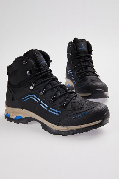 Tonny Black Unisex Black Sax Trekking Boots Tb1821