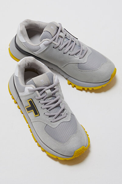 Tonny Black Unisex Šedé protiskluzové šněrovací tenisky Eva