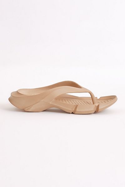 Tonny Black Women's Cream Thick Soled Flip Flops Eva Slippers