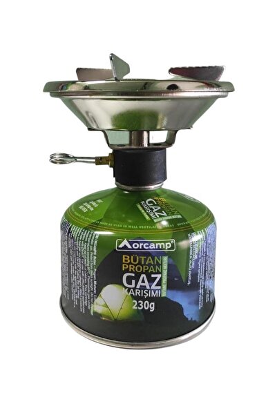 Orgaz Orcamp Rüzgarlıklı Kamp Ocak Tüplü Set 230 gr
