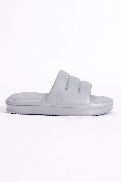 Tonny Black Women's Gray Comfortable Sliced Model Open Front Eva Slippers