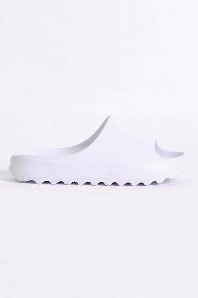 Tonny Black Unisex White Comfortable Flat Model Open Front Eva Slippers