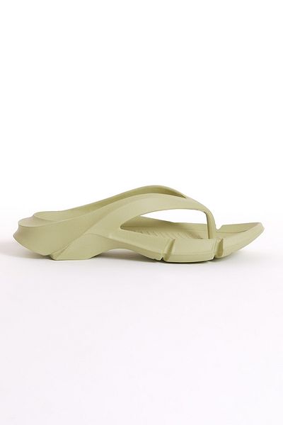 Tonny Black Γυναικείες Παντόφλες Eva Flip Flop με πράσινο χοντρό χόρτο