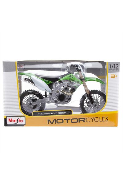 Maisto Kawasaki Kx 450F Model Motorcycle 1:18 Scale Licensed Product