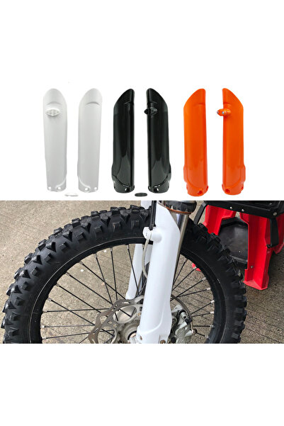 ON OFF MOTO Motosiklet Ön Amortisör Koruma Ktm Exc Exf Husqvarna Fe Fc Turuncu