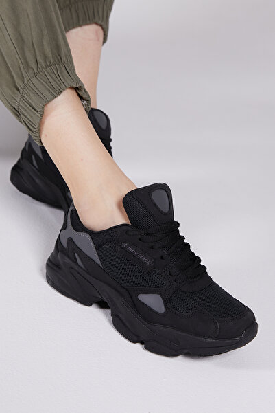 Tonny Black Unisex Siyah Spor Ayakkabı Zhr