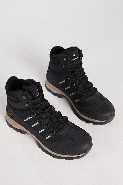 Tonny Black Unisex Μαύρες Ασημένιες Μπότες Trekking Tb1823