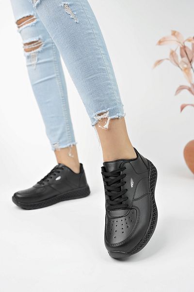 en7 Women's Black Sneakers JAC038