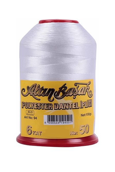 EleganTShoP Gold Spike Polyester Lace Thread No:50 100 gr