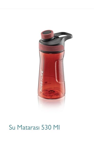 HOBBY LİFE 530ml Transparent Sports School Office Water Bottle