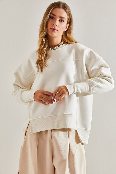 Bianco Lucci Dámská oversize mikina se třemi nitěmi