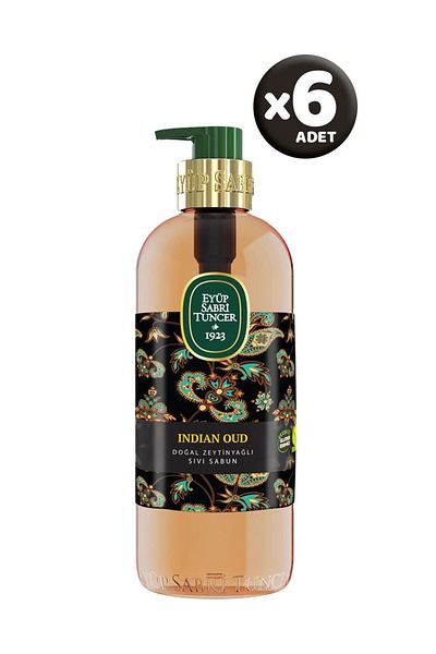 Eyüp Sabri Tuncer Indian Oud Natural Olive Oil Liquid Soap 500 ml