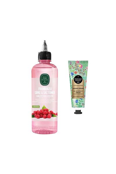 Eyüp Sabri Tuncer Raspberry Vinegar and Hair Tonic - 500ml Summer Dream Perfume Jewels Hand Cream 50ml