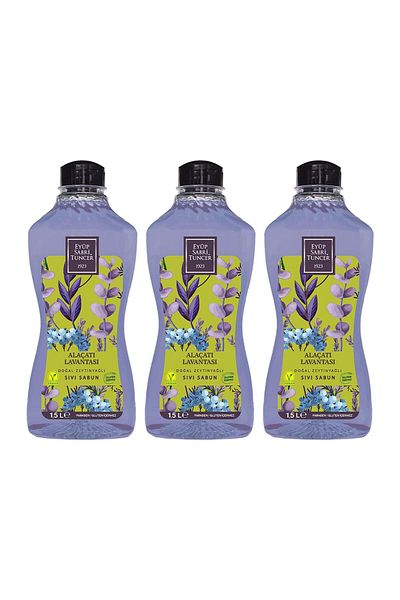 Eyüp Sabri Tuncer Düvenci Wholesale Alaçatı Lavender Liquid Soap 1500 ml X 3 Pieces