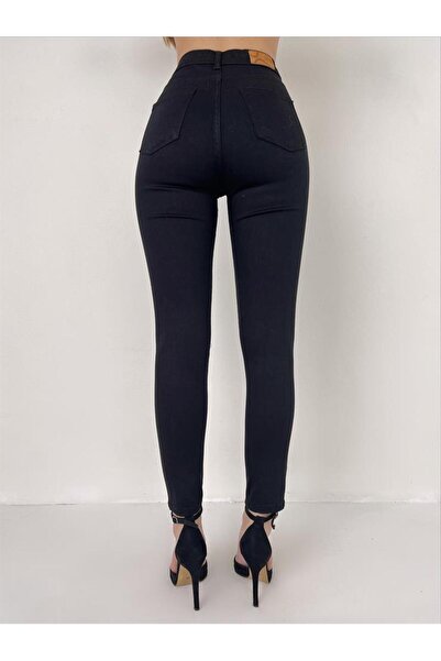 SANTA BELLA Nantes Black High Waist Skinny Leg Super Skinny Jeans Women's Jeans