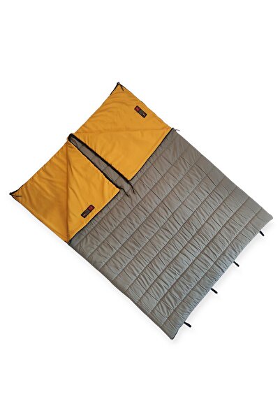 Naturecamp Elika 200 Сірий -5 градусів З'єднуваний двомісний спальний мішок з подушкою